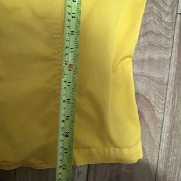 Coldwater Creek Blazer Jacket Size 16 Yellow Preppy Big Button Unlined Boxy - Picture 6 of 6